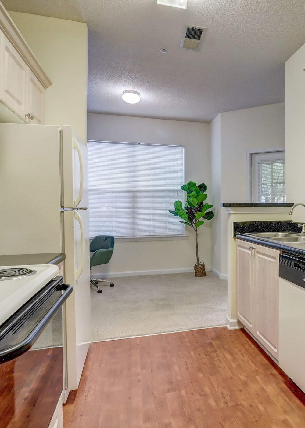 Unit kitchen at Parkway Grand in Decatur, Georgia