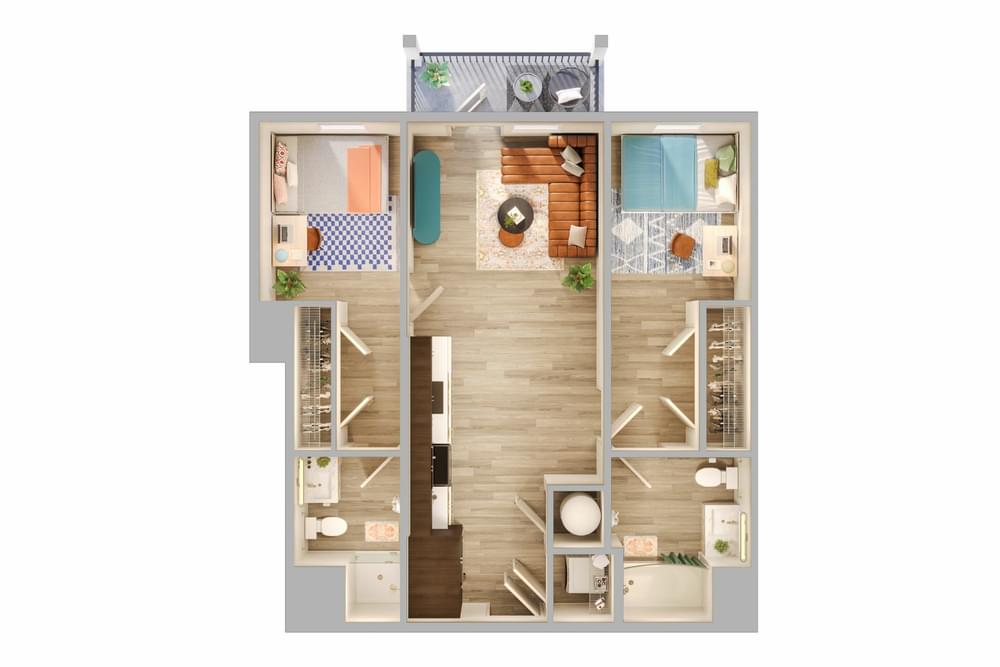 Image of 2BR/2BA - B2