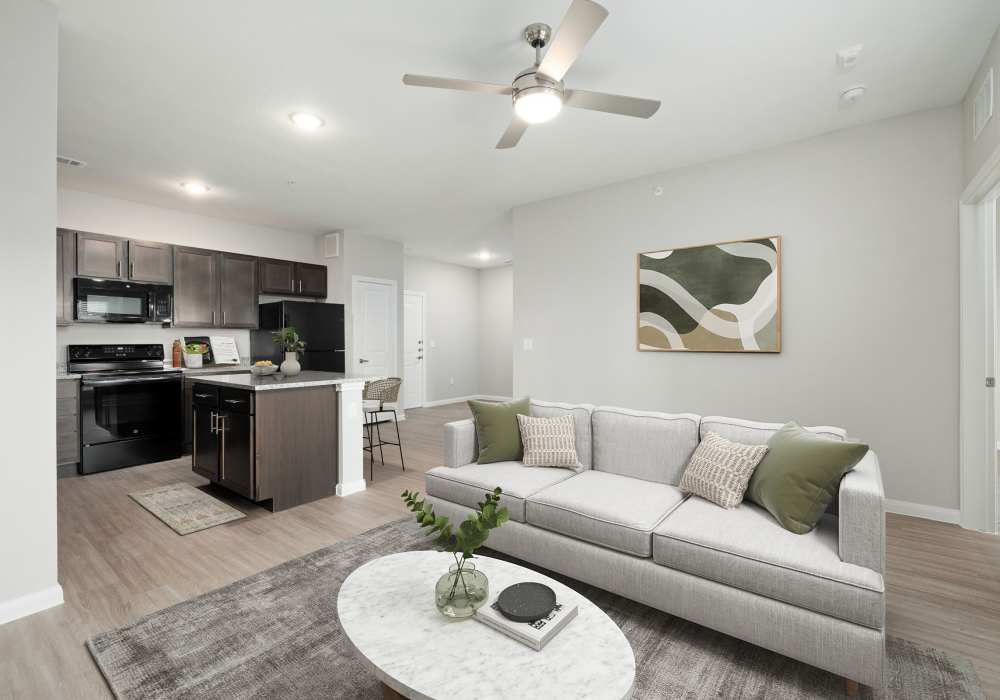 Living room at Walnut Springs in Seguin, Texas