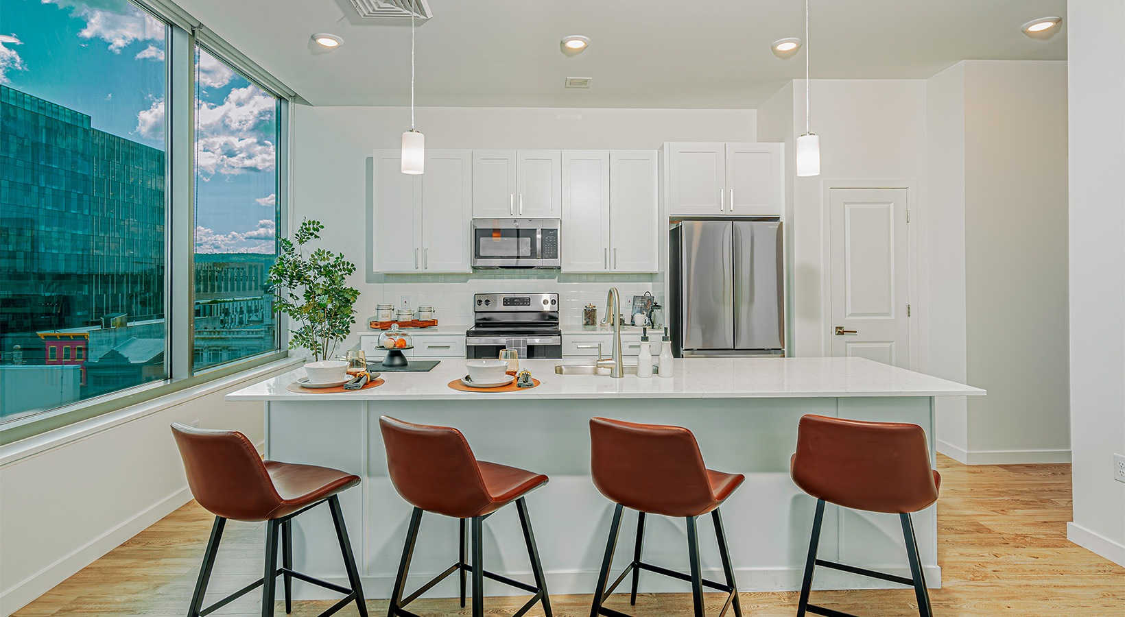 Spacious kitchens with thoughtful details