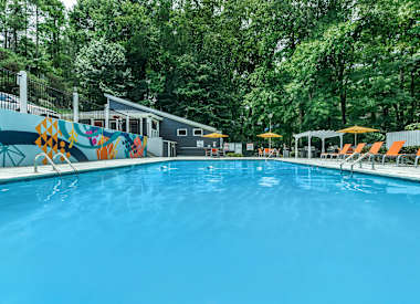 Swimming Pool at Crest at East Cobb Apartments, Marietta, GA, 30062