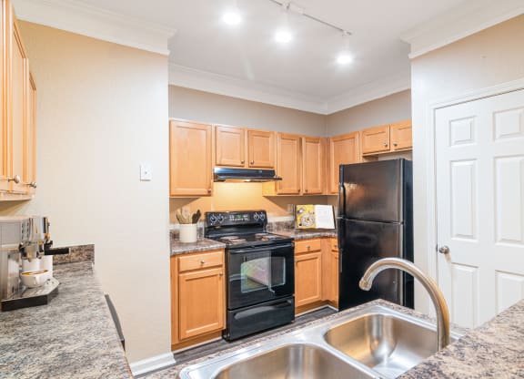 The Asher at Sugarloaf apartments in Lawrenceville Georgia photo of kitchen