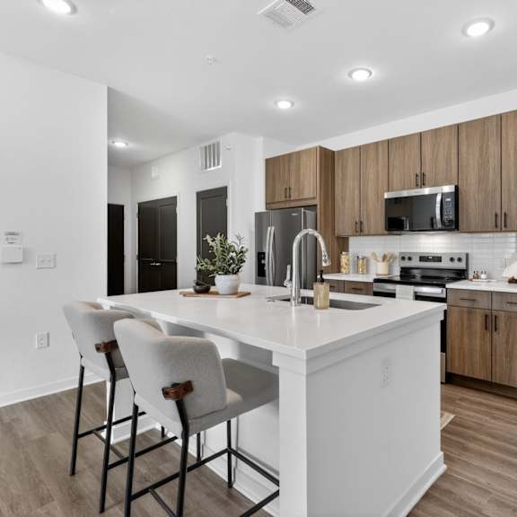 Modern Kitchen at Switch Luxury Apartments, Colorado Springs, CO, 80921