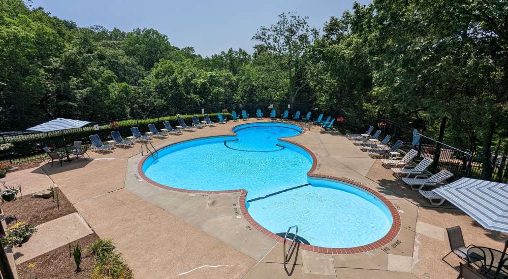 Swimming pool at Kirkwood Bluffs in Saint Louis, Missouri