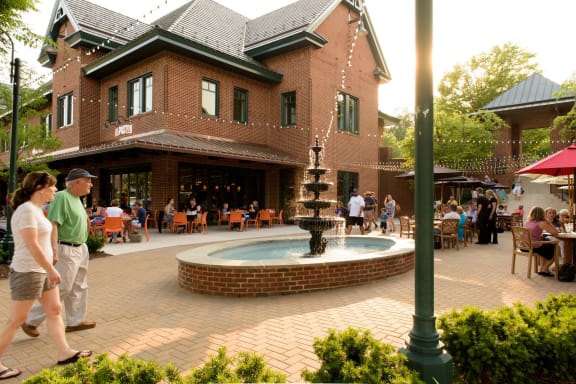Eagleview Town Center, located near Claremont Apartments in Exton, PA, offering shopping, dining, and entertainment options