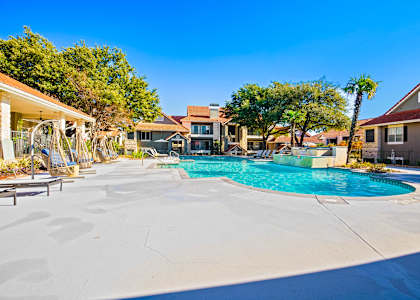Pool Area at The Amethyst, Austin, 78727
