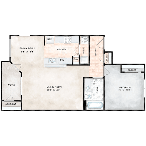 Floor Plan the loft floor plan 460 sq ft