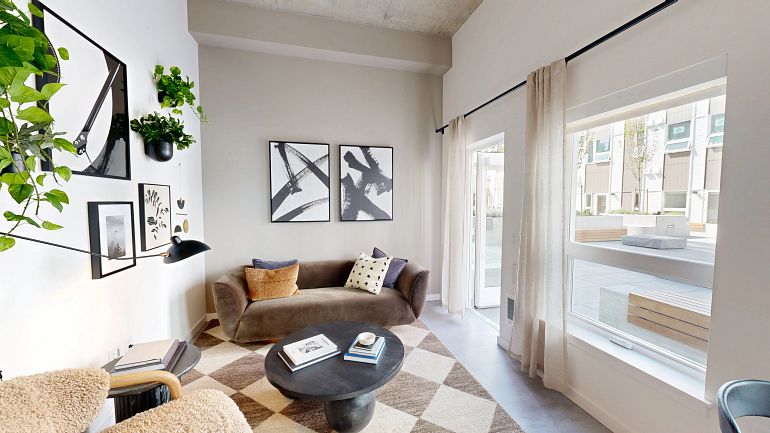 alt="Discover a one-bedroom model unit."