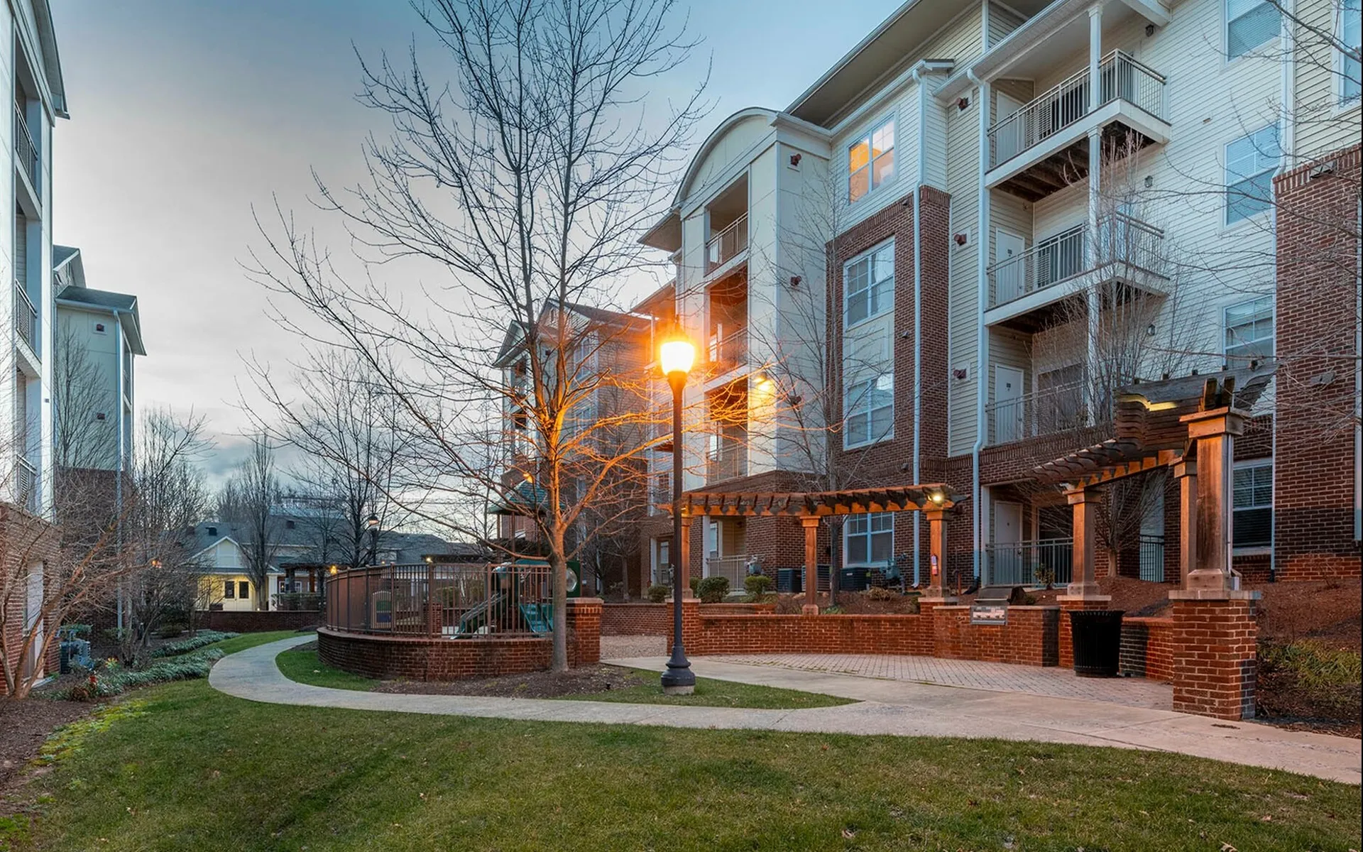 courtyard and building exterior