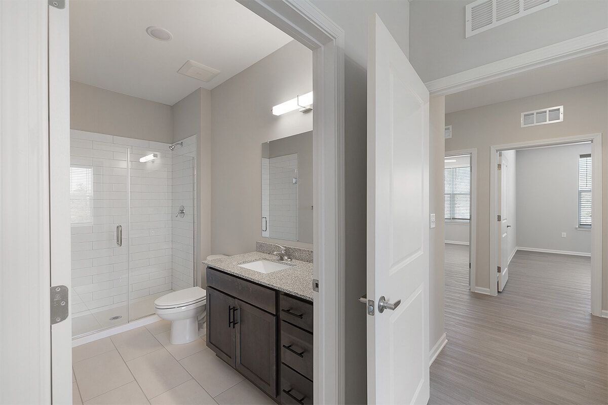 Bathroom and Hallway