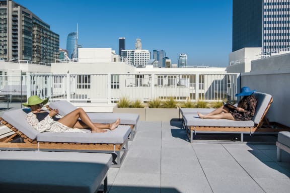 Deck And Relaxing Chair at OLiVE DTLA in Los Angeles, CA