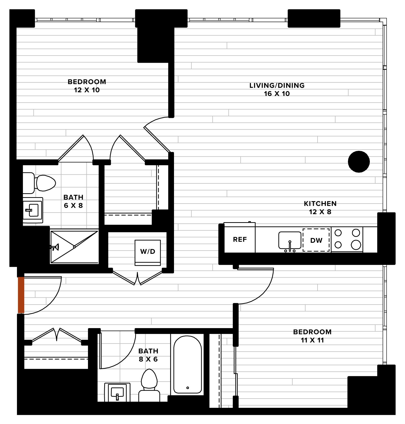 floorplan image of unit 1018