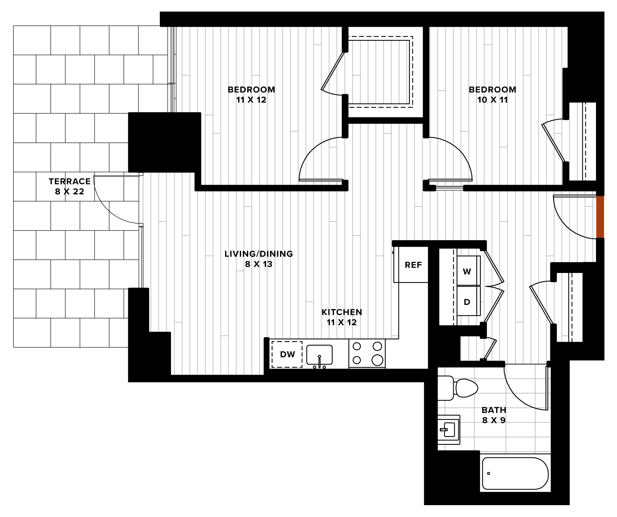 floorplan image of unit 0309