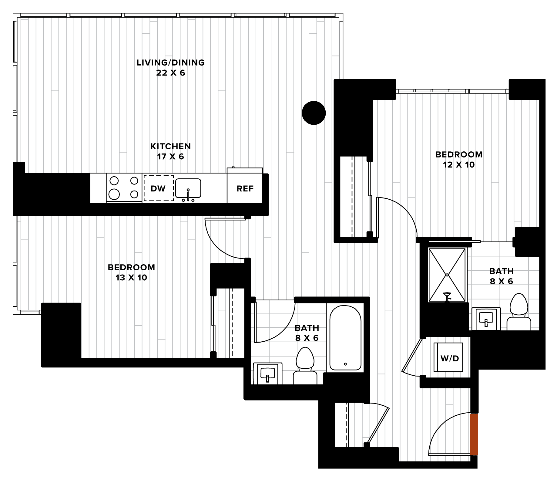 floorplan image of unit 0719