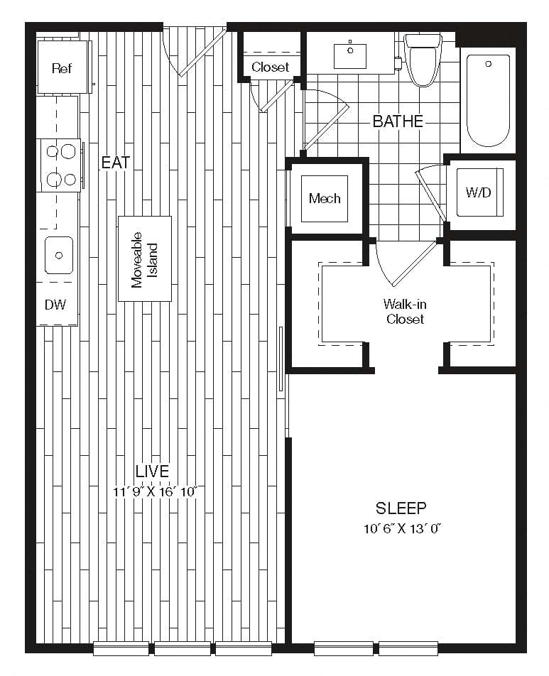 Apartment 27-207 floorplan