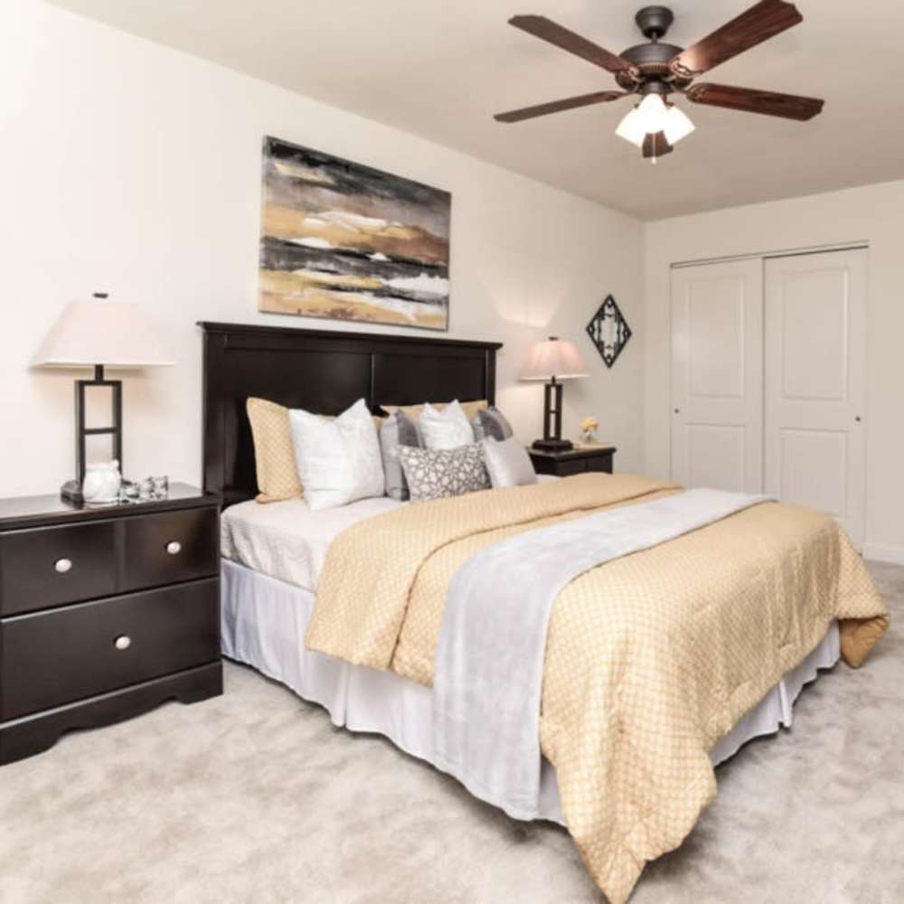 Bedroom at Stanford Place Apartments in Saint Louis, Missouri