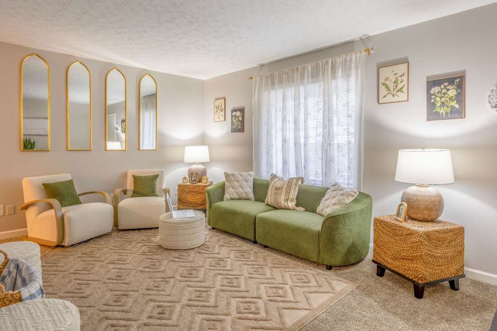 Living area of Continent Village in Columbus, Ohio
