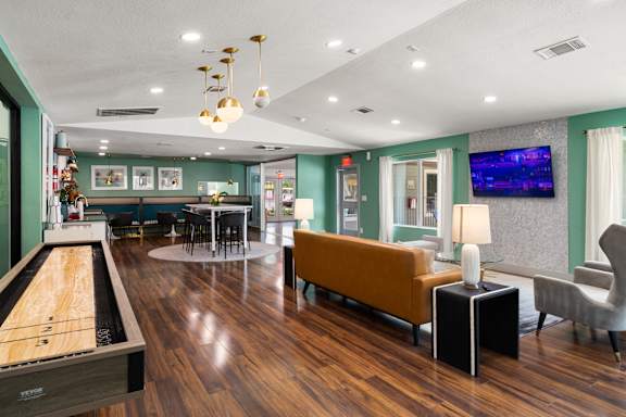 Modern Clubhouse at Twenty 15 Apartments, Texas, 78758