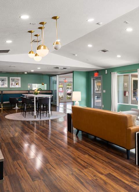 Residential Clubhouse at Twenty 15 Apartments, Austin, TX