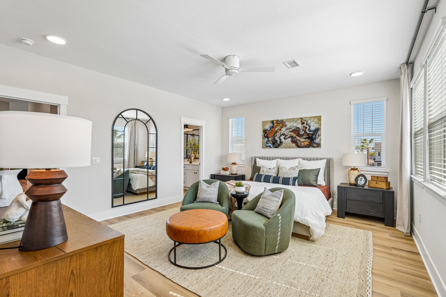 bedroom with chairs at HARMON Ascend