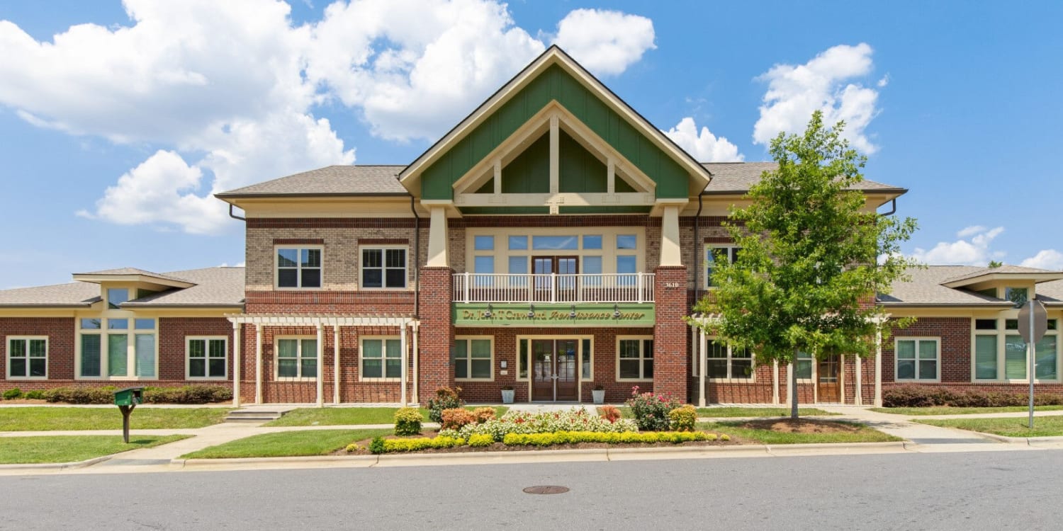 Exterior building of The Residences at Renaissance in Charlotte, North Carolina