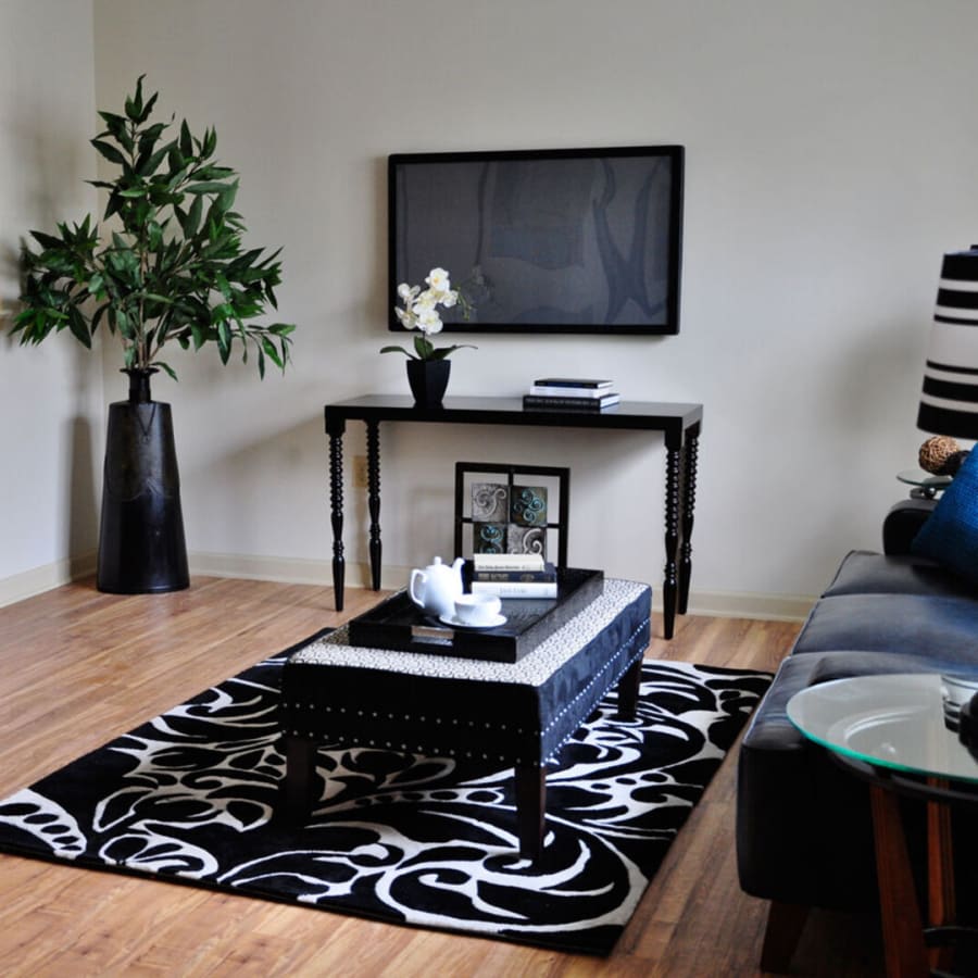 Comfortable living space at The Residences at Renaissance in Charlotte, North Carolina