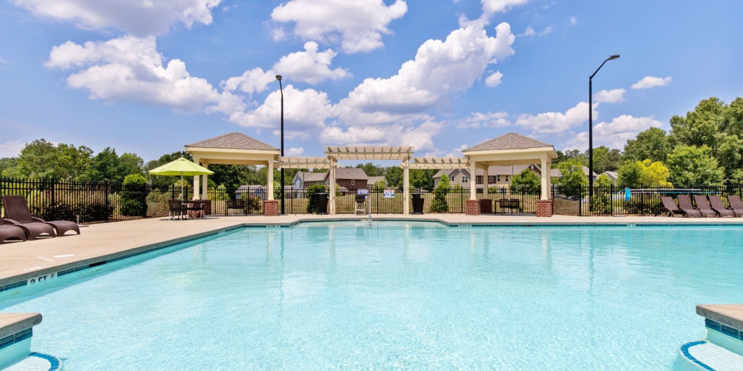 The resort-style pool at The Residences at Renaissance in Charlotte, North Carolina