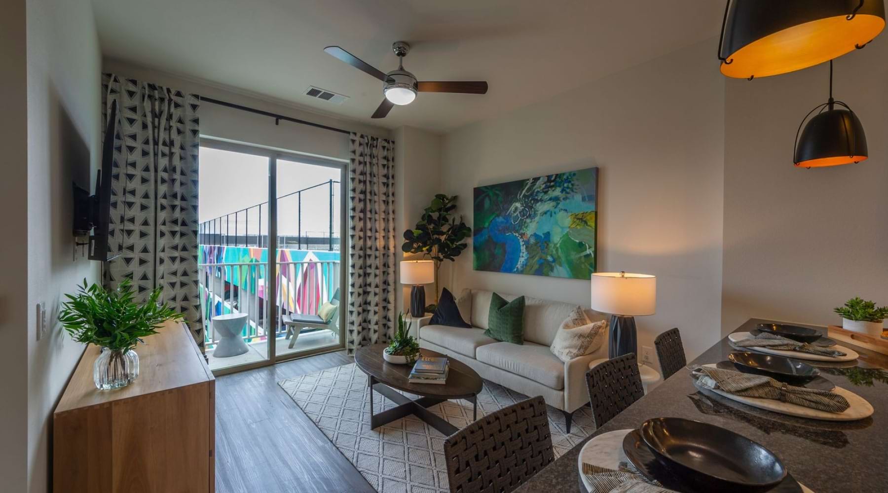 Interior image with lots of natural light