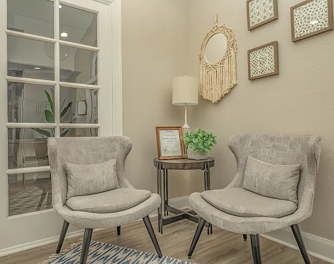 stylish leasing office