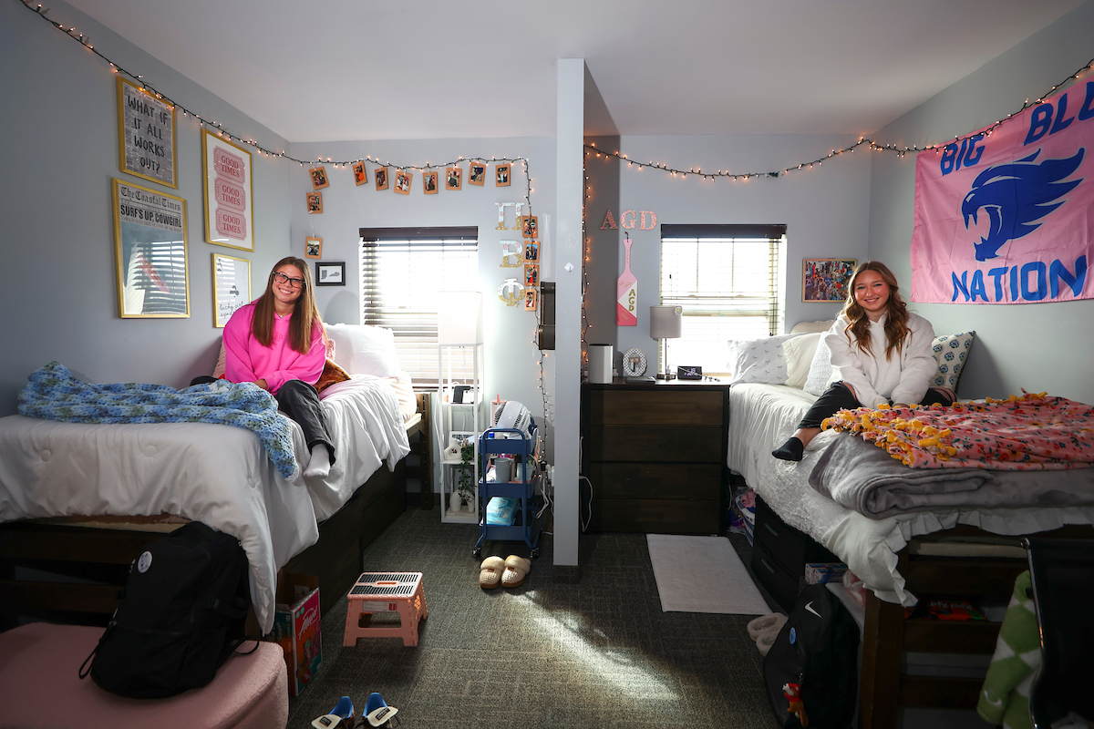 Roommates in four-person suite in Donovan Hall