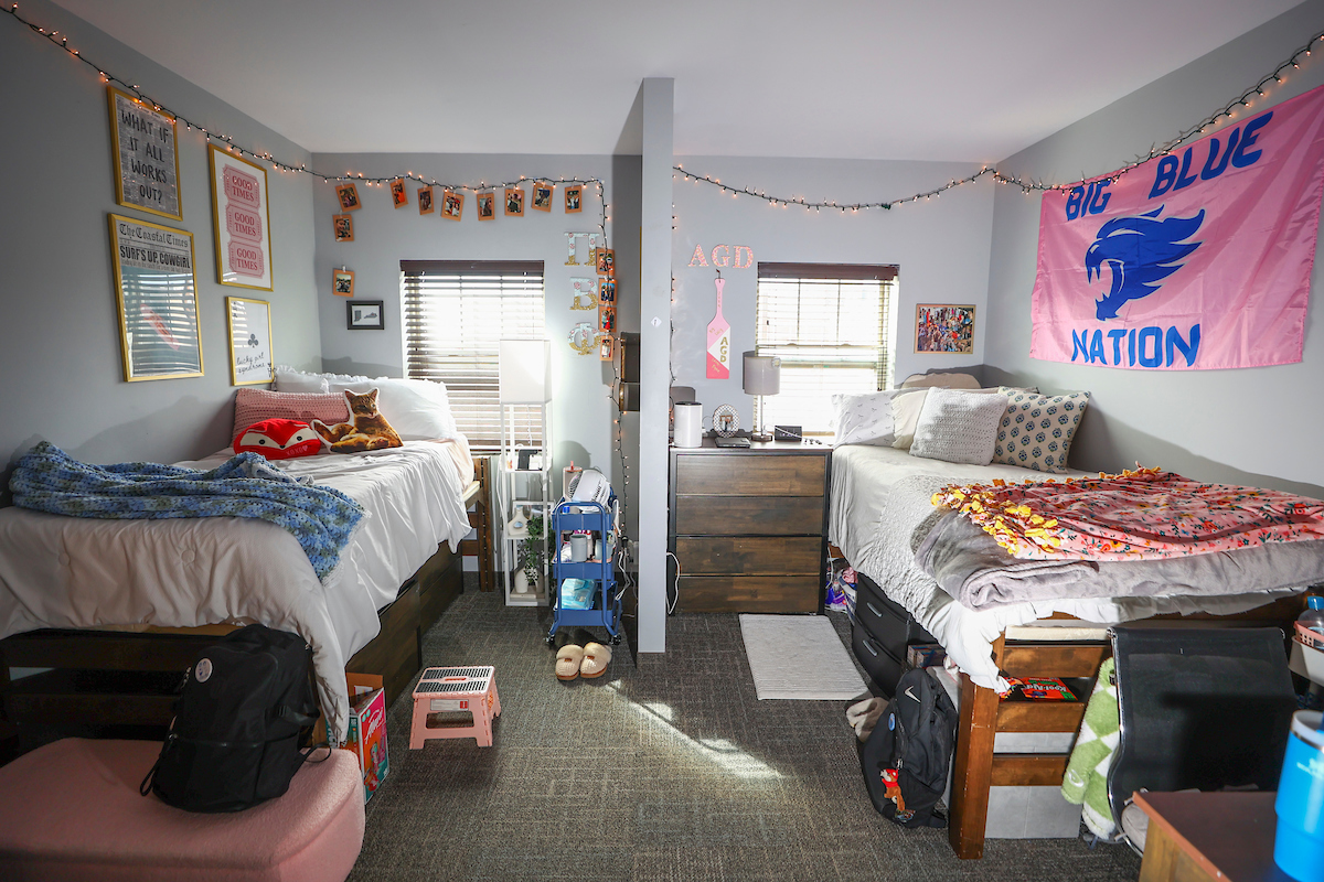 One side of a 4-person suite in Donovan Hall