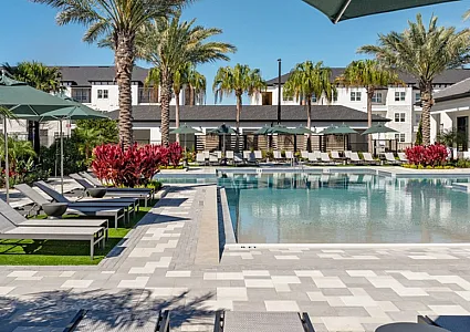 Pool and lounge chairs