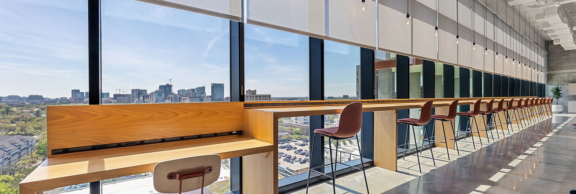 Common area with city view, Hermann Park apartments