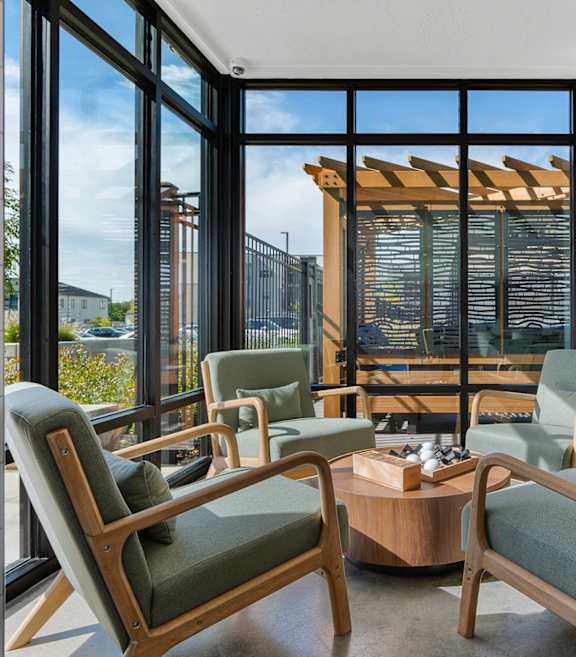 Covered Patio at The Flats at Riverwoods, Provo, UT