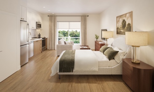 bedroom with spacious areas