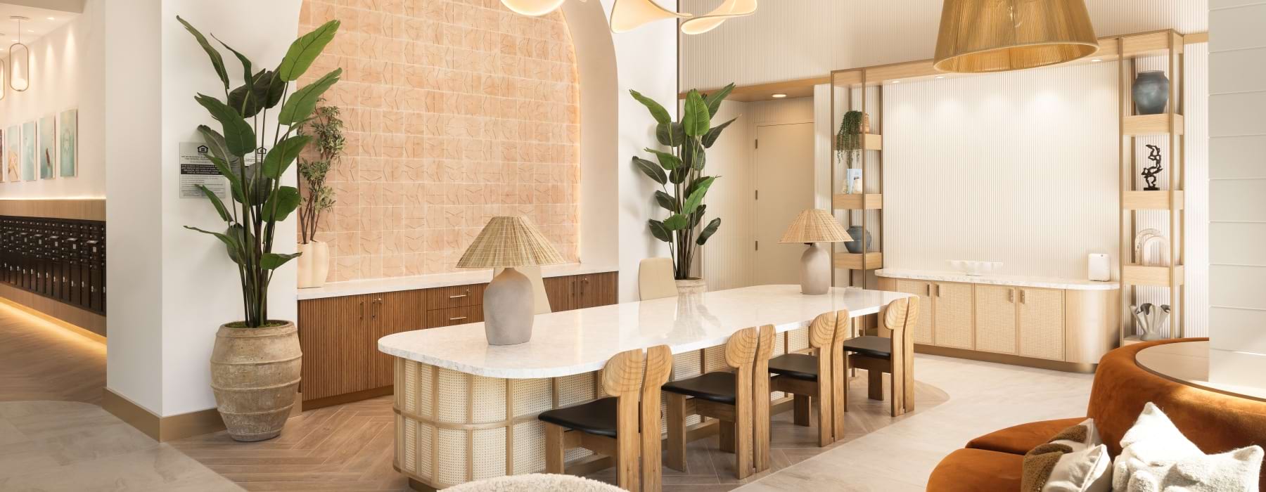 lobby with seating