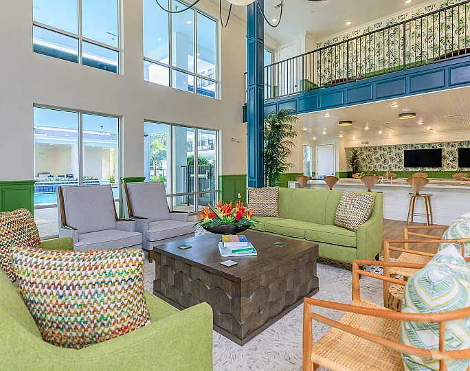 stylish leasing office