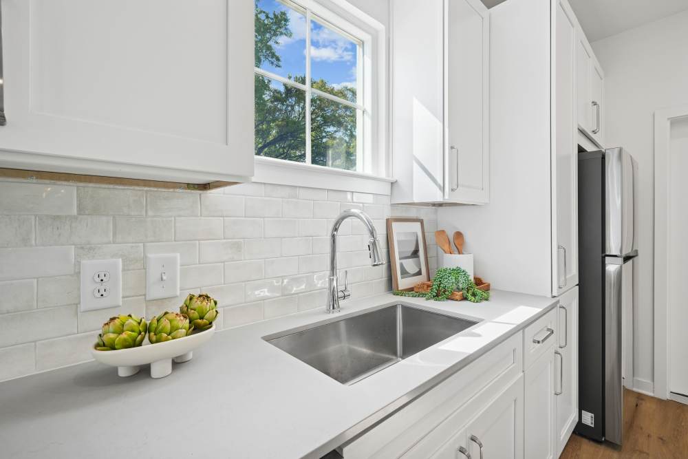Stainless-steel appliances at Hamlet Quail Crossing in Wake Forest, North Carolina