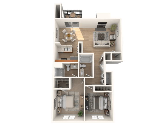 a bedroom floor plan of a 2100 sq ft apartment