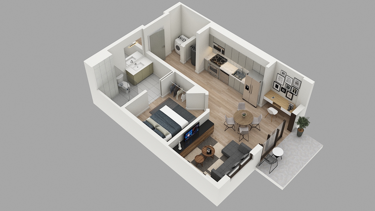 Apartment 0412 floorplan
