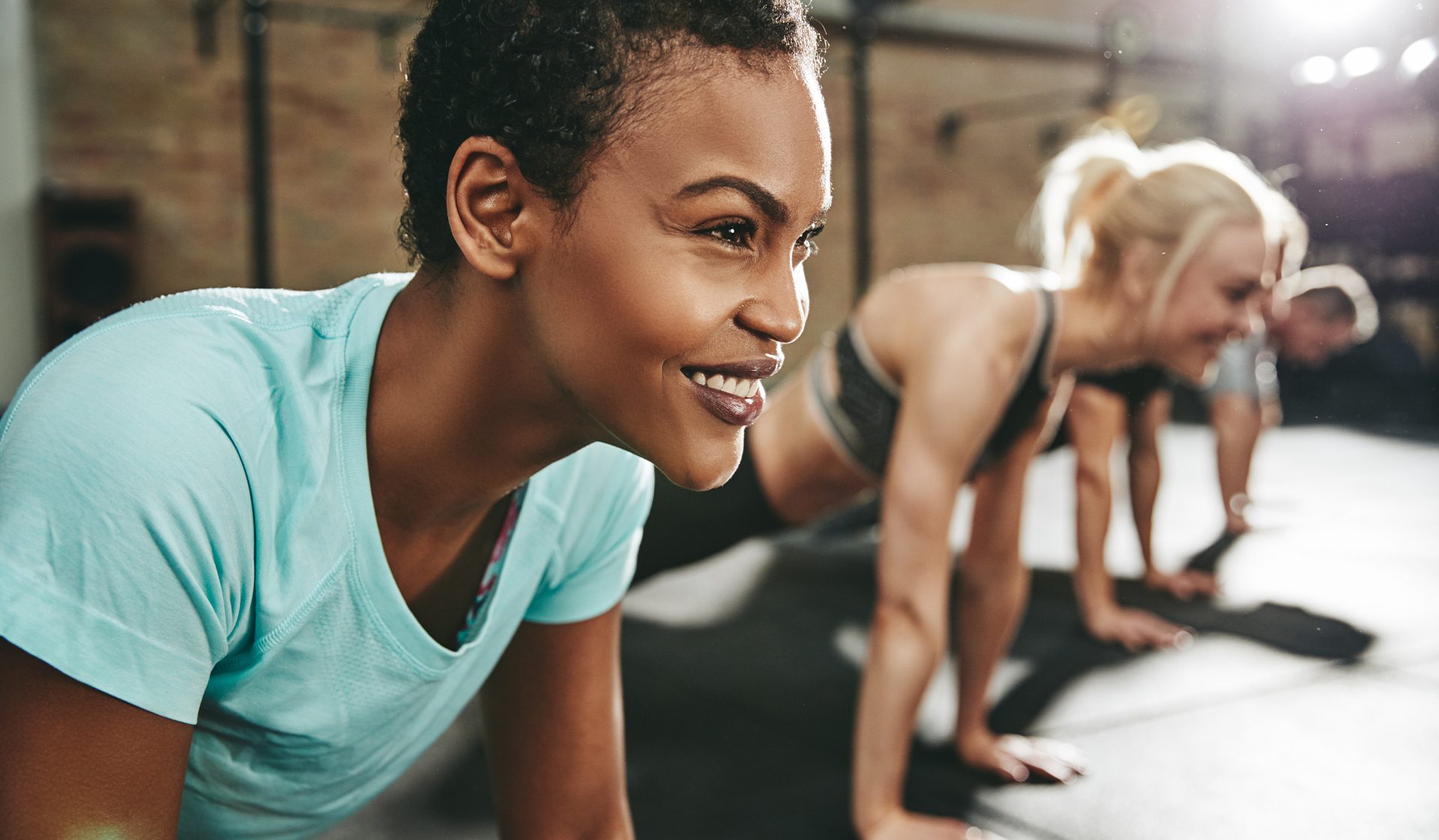 Woman on treadmill