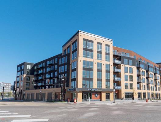 Exterior Landscape at The Arlow on Kellog, St. Paul, MN