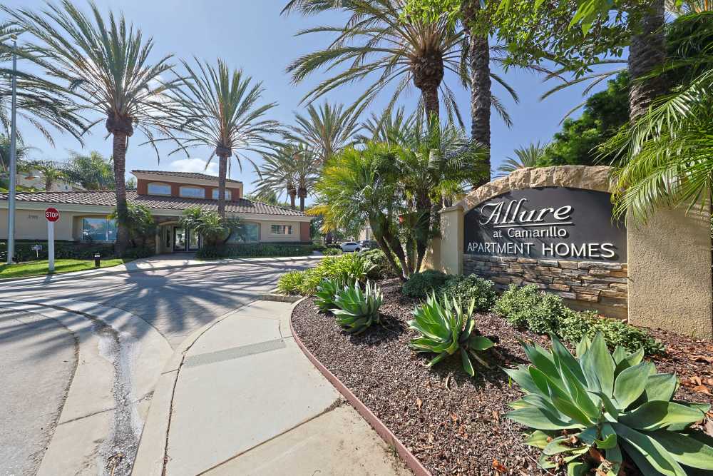 Community entrance gate at Allure at Camarillo in Camarillo, California
