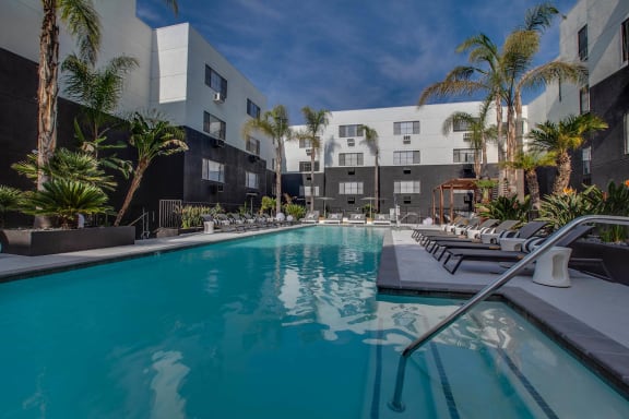 Sparkling Pool at Duet on Wilcox, Los Angeles, CA, 90028