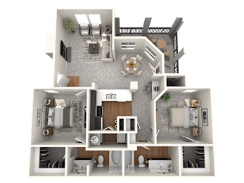  Floor Plan B2 - 997 Sq. Ft.
