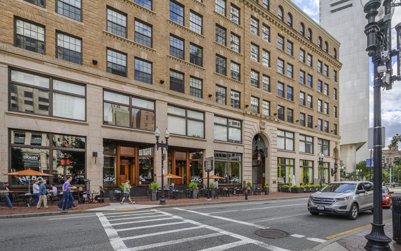 front exterior of Lofts at Atlantic Wharf