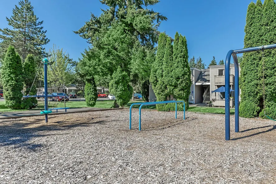 Outdoor playground at Cottage Bay
