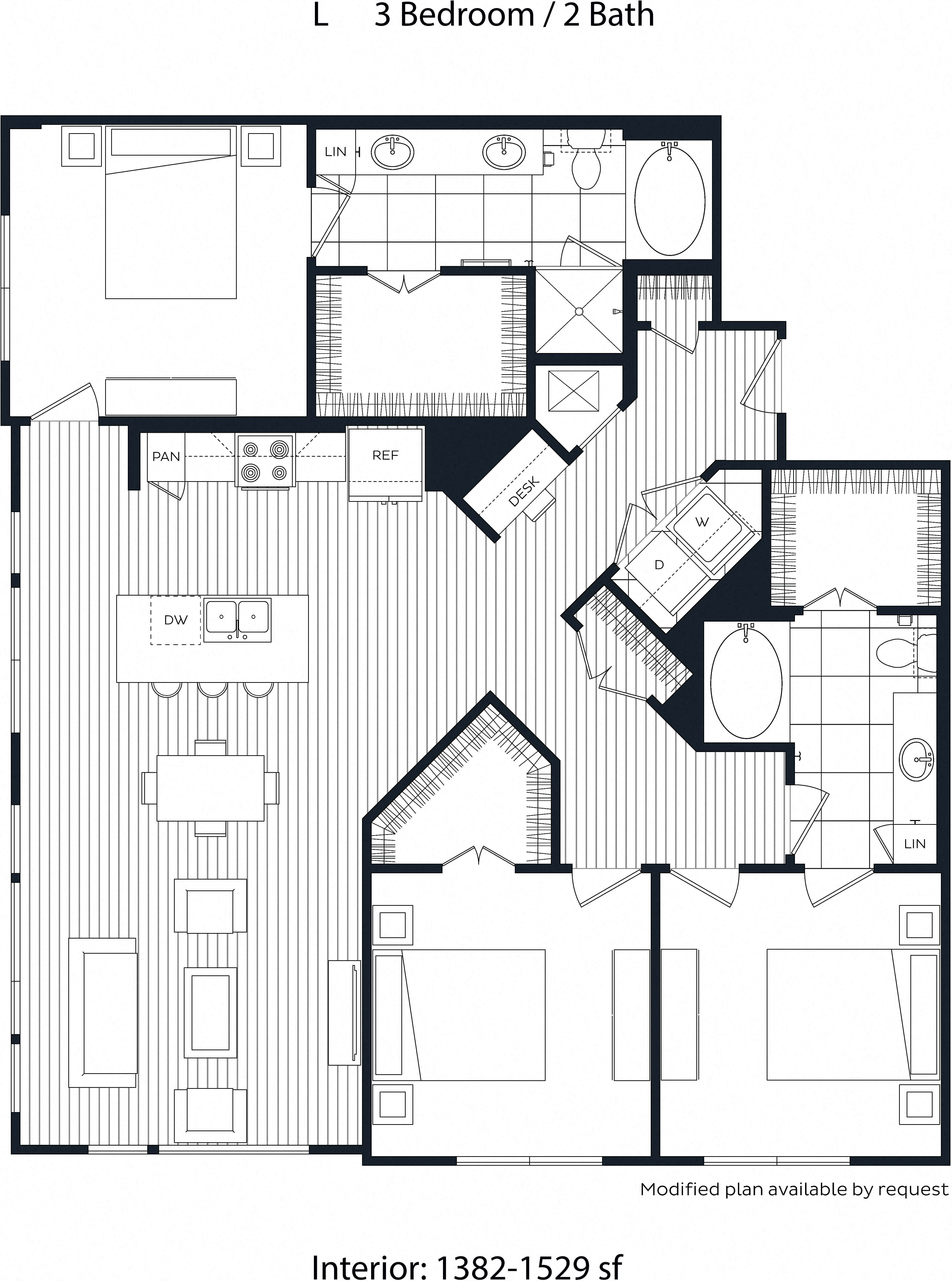 Floor Plan Image of Apartment Apt 414