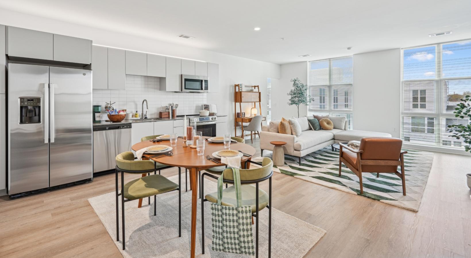 open concept living spaces