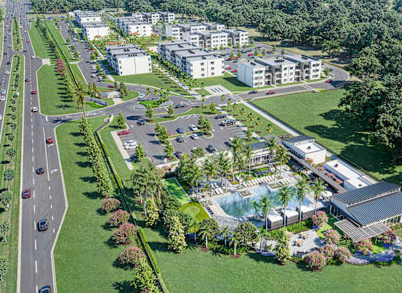 Aerial view of The Renaissance Naples, FL